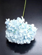 Fir Hortensie Bleu Deschis – Floare Artificială pe Tulpină, Material Textil